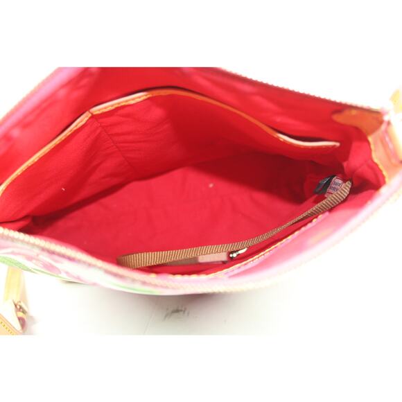 Dooney & Bourke Pink and White Floral Bougainvillea Crossbody Shoulder Bag - Picture 5 of 7